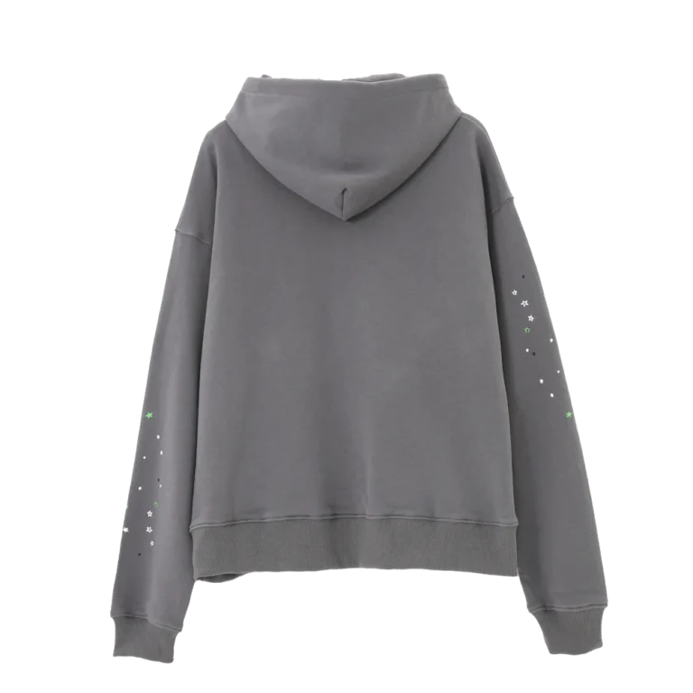 Grey Sp5der Hoodie Web back