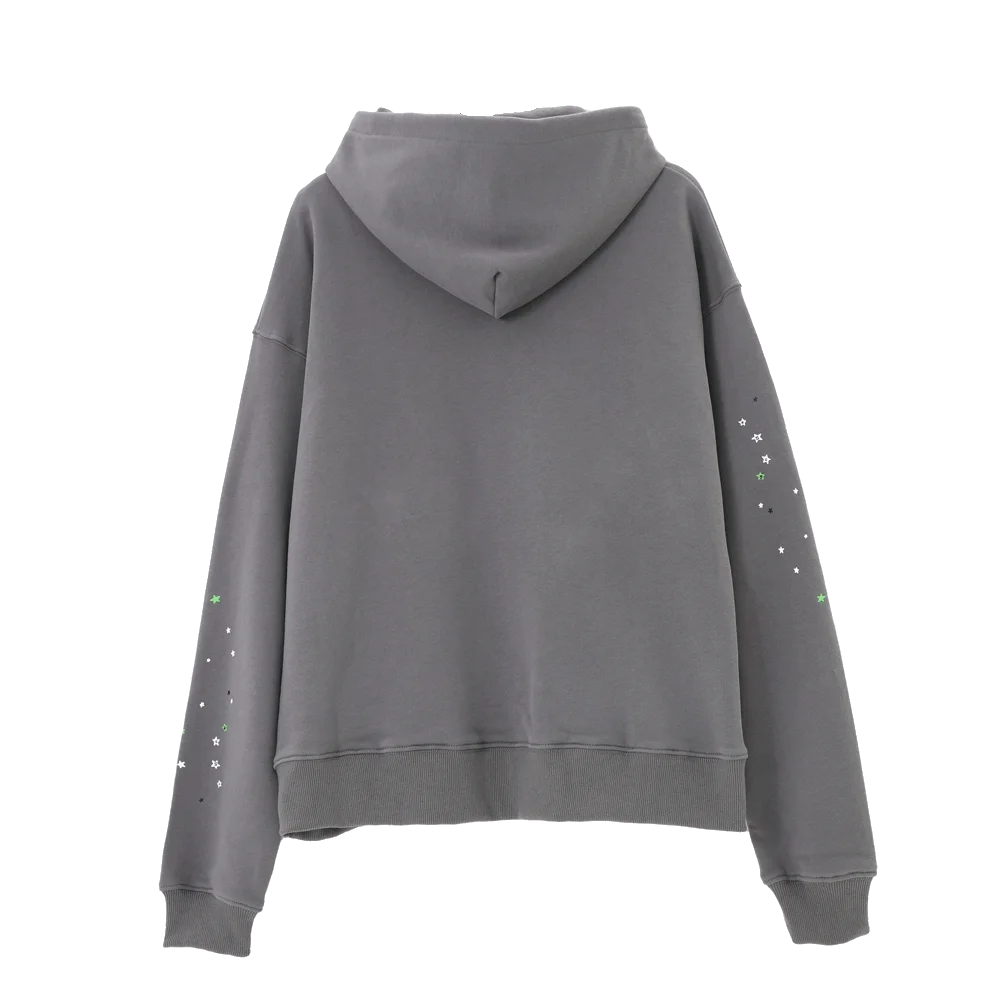 Grey Sp5der Hoodie Web back