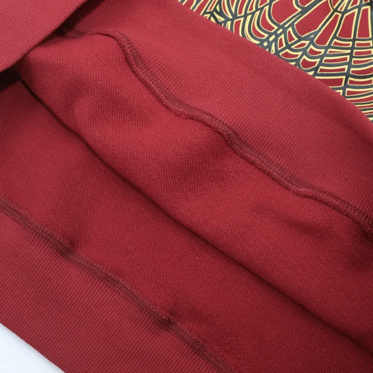 Maroon Spider Hoodie Maroon Sp5der Hoodie material