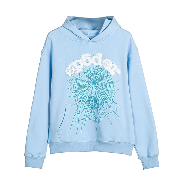 Sky Blue Sp5der Hoodie Web