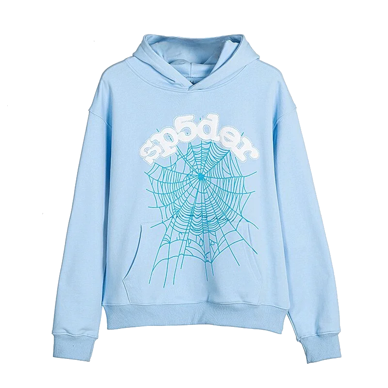 Sky Blue Sp5der Hoodie Web