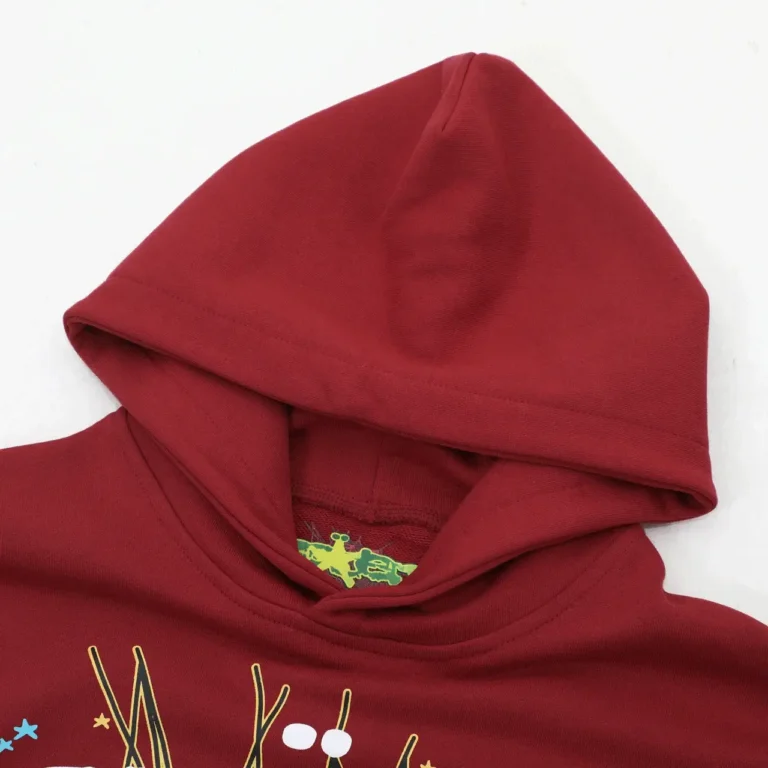 Maroon Spider Hoodie Maroon Sp5der Hoodie hood