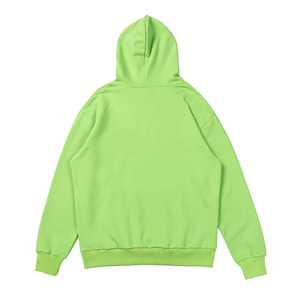 green spider hoodie slime back