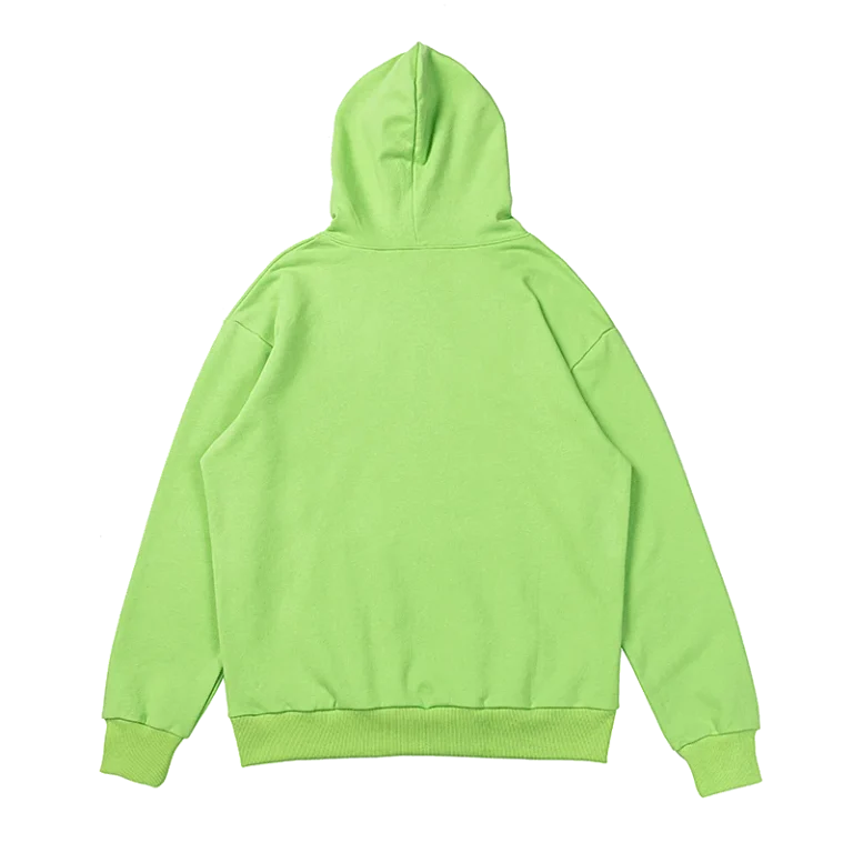 green spider hoodie slime back