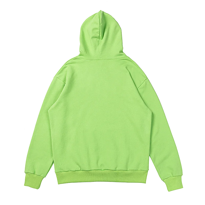 green spider hoodie slime back