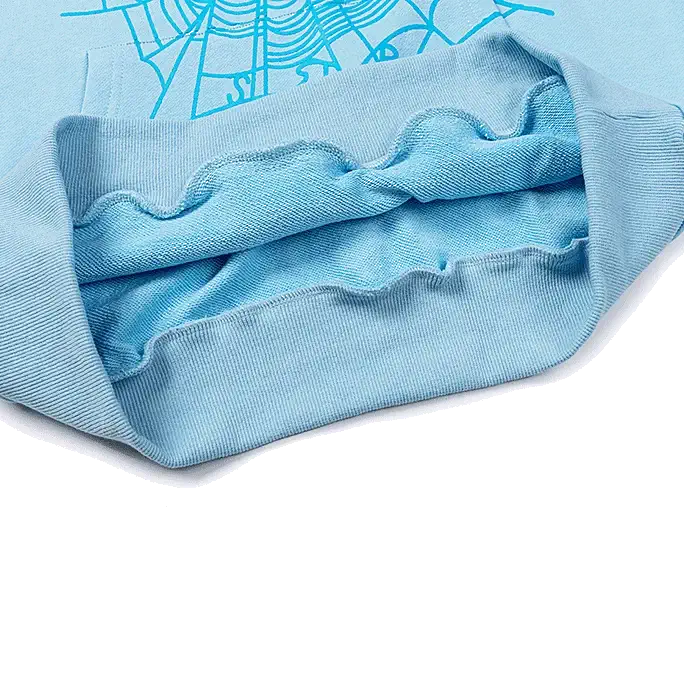 Sky Blue Sp5der Hoodie Web inside