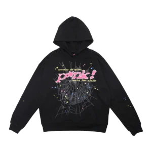 black sp5der hoodie pnk