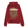 Sp5der SP5 Hoodie Maroon