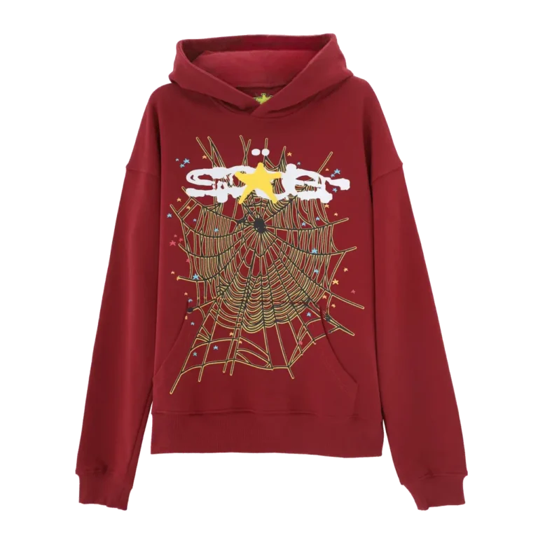 Maroon Spider Hoodie Maroon Sp5der Hoodie