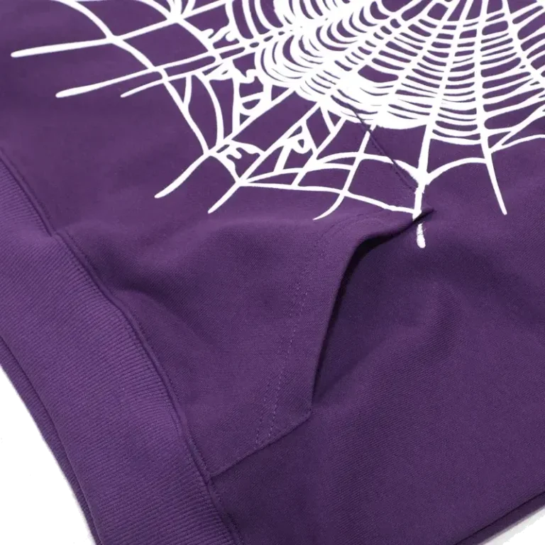 Purple Spider Hoodie close