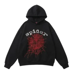 Sp5der OG Rhinestone Hoodie Black