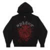 Sp5der OG Rhinestone Hoodie Black