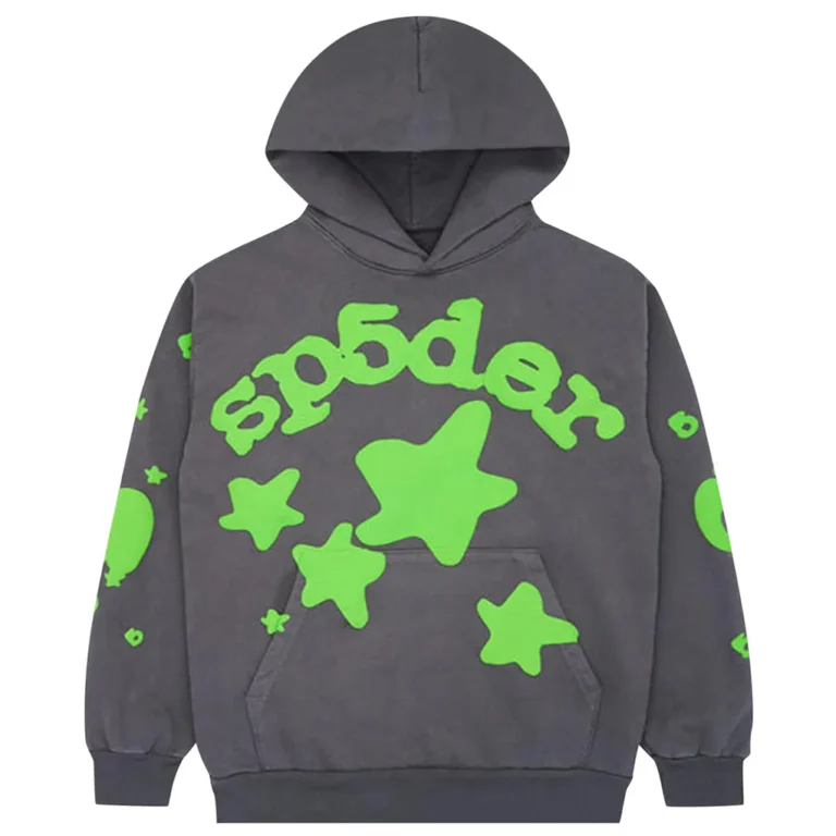 sp5der hoodie beluga grey front