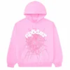 Sp5der OG Web Hoodie Pink