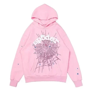 Sp5der OG Web Hoodie Pink