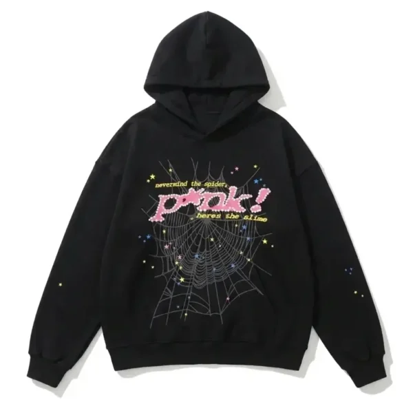 Sp5der PNK! Hoodie in Black