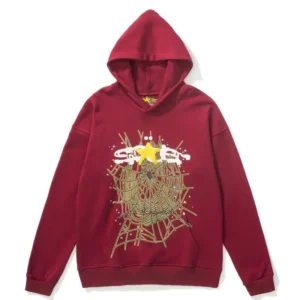 Sp5der SP5 Hoodie Maroon