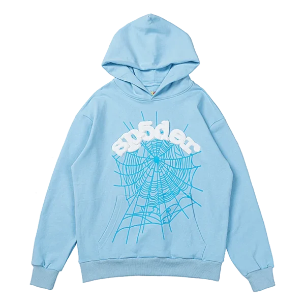 Sky Blue Sp5der Hoodie Web