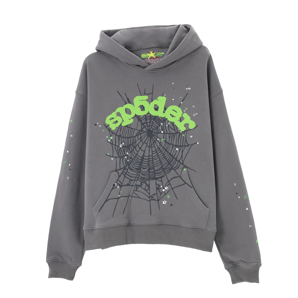 Grey Sp5der Hoodie Web