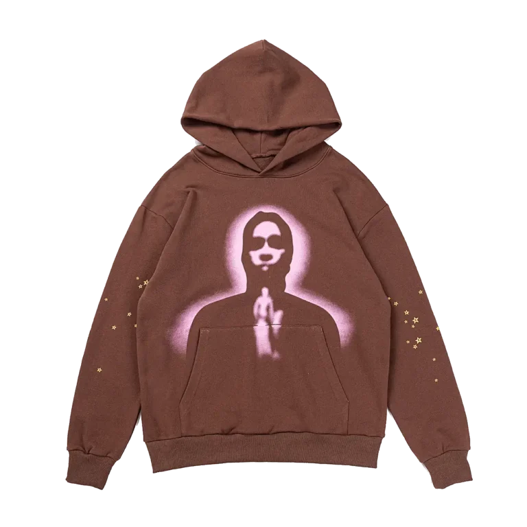 Sp5der Thug Hoodie Angel Brown - Brown Sp5der Hoodie