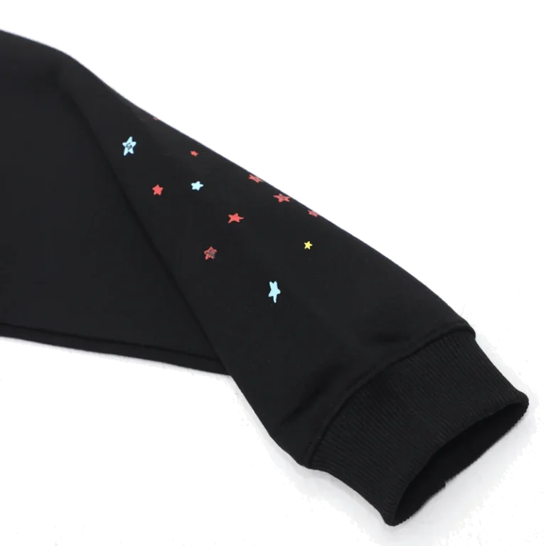 Black Sp5der Worldwide Hoodie sleeve