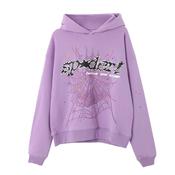 Sp5der Hoodie Acai Purple