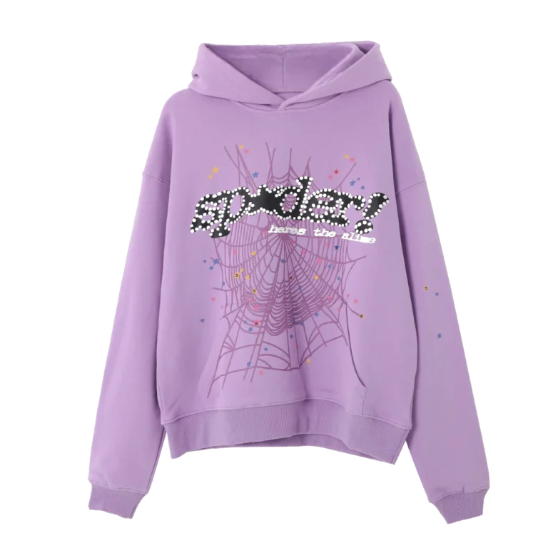 Sp5der Hoodie Acai Purple