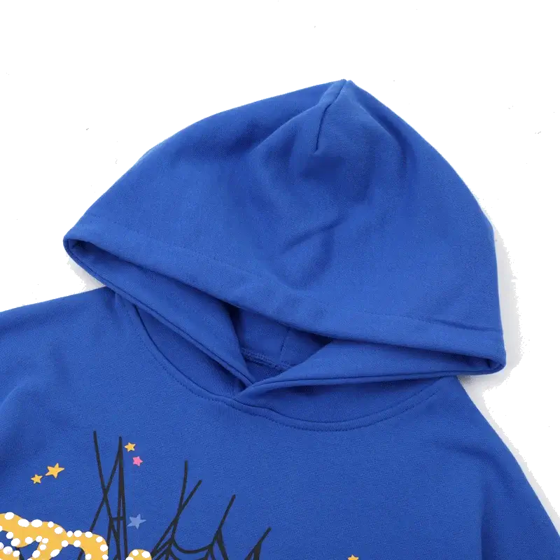 Blue Spider Hoodie hood