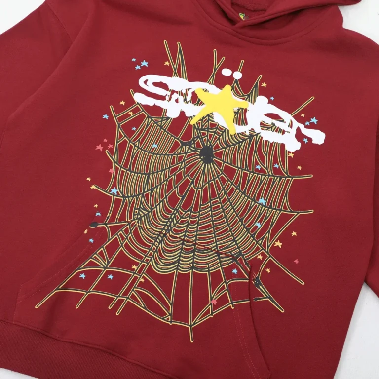 Maroon Spider Hoodie Maroon Sp5der Hoodie logo
