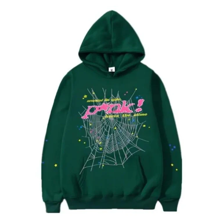 Sp5der 555555Young Thug Green HOODIE