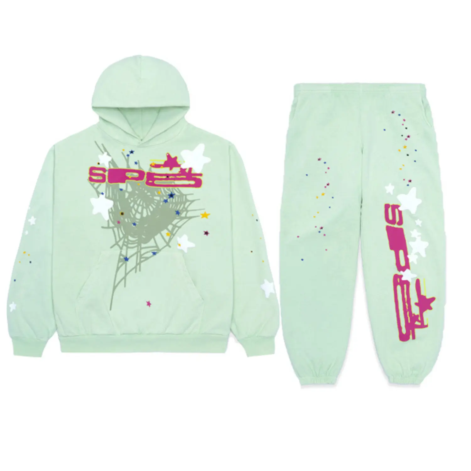 Sp5der SP5 Sweatsuit Mint