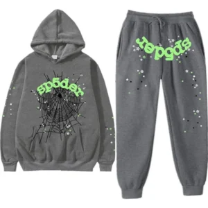 Sp5der Wait Web Sweatsuit Slate Grey