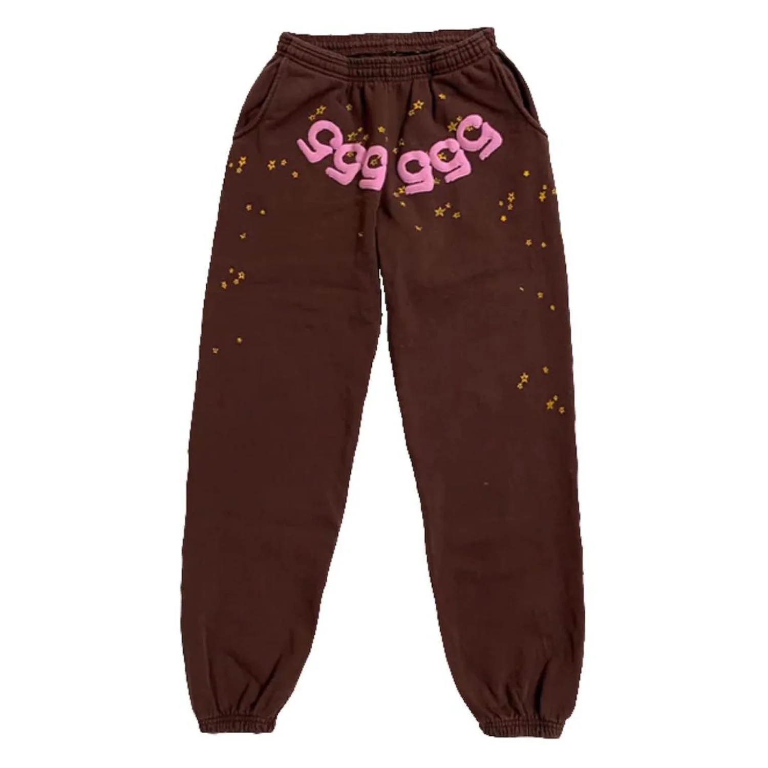 Sp5der Angel Number Sweatsuit Brown pants