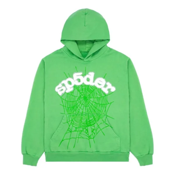 Sp5der Web Sweatsuit Slime Green hoodie