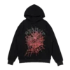 Black Sp5der Hoodie - OG Web Spider Hoodie Black/Red