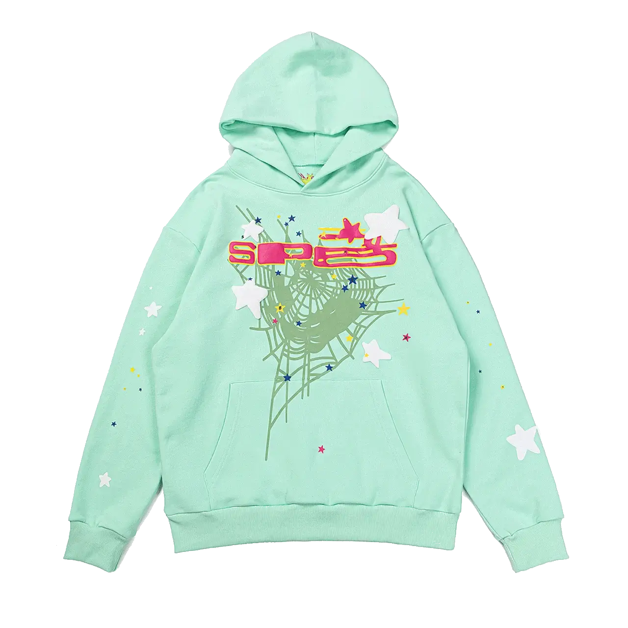 Mint Sp5der Hoodie - Mint Green Spider Hoodie