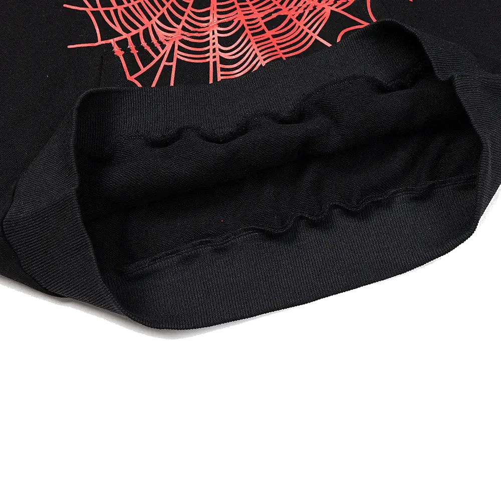 black sp5der hoodie inside