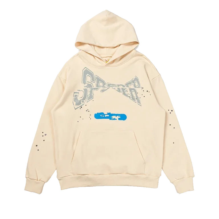 Sp5der Motocross Hoodie Beige