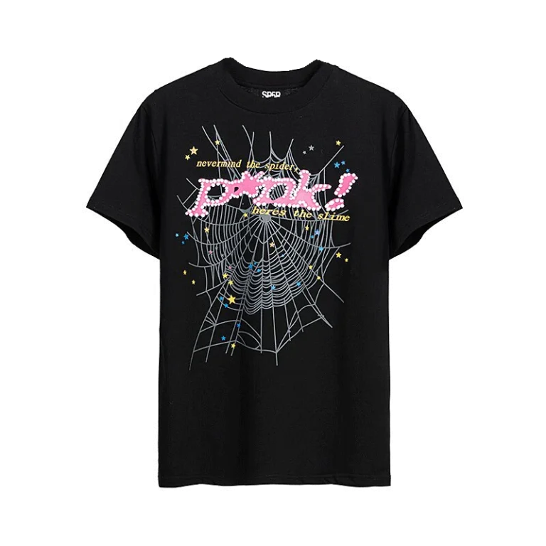 Sp5der T-Shirt P*nk Black – Bold Design with a Touch of Edge