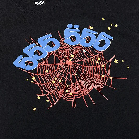 Sp5der Shirt 555 Black logo