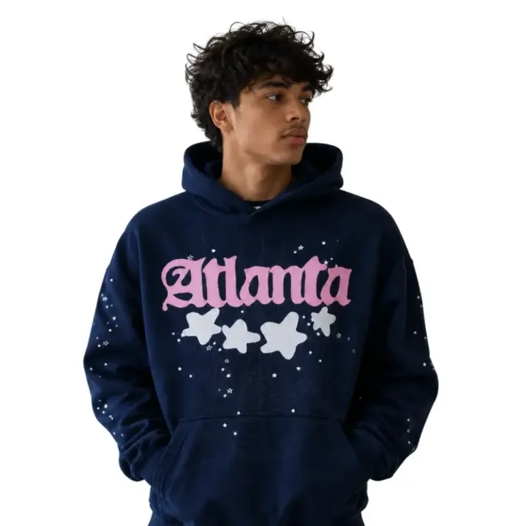 Sp5der Atlanta Hoodie Blue, photo 6
