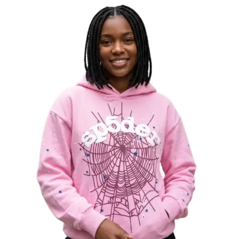 Sp5der OG Web Hoodie Pink, photo 3