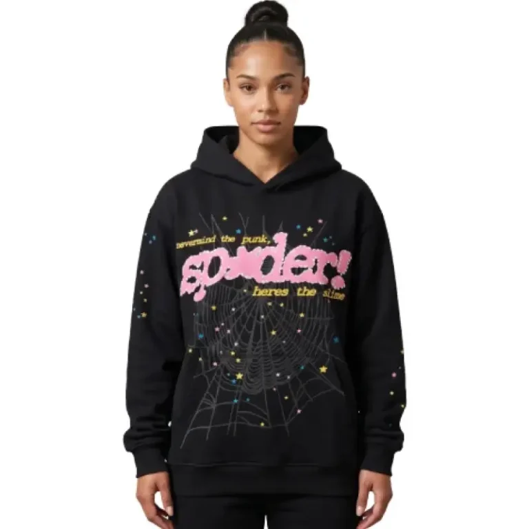 Sp5der Hoodie Black Pink Spider, photo 2