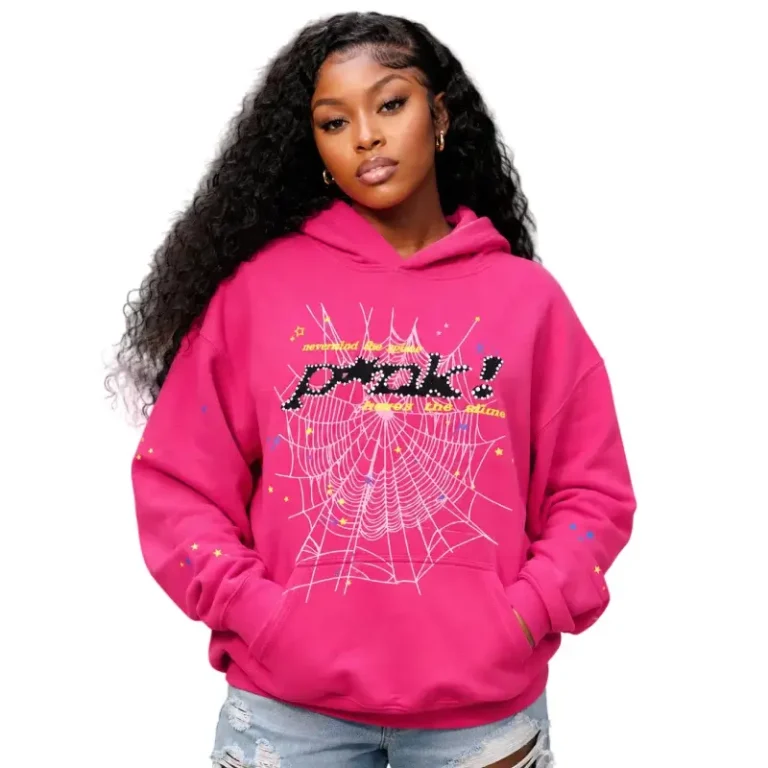 Sp5der PNK Hoodie in Pink, photo 3