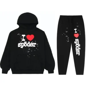 Sp5der Heart SP5 Black Sweatsuit – Premium Streetwear Tracksuit Set
