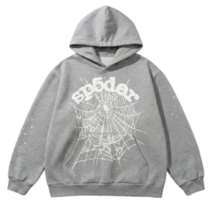 Sp5der OG Web Hoodie Heather Grey