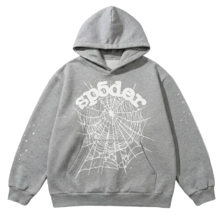 Sp5der OG Web Hoodie Heather Grey