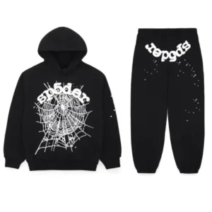 Sp5der OG Web Tracksuit Black – Streetwear Hoodie & Joggers Set