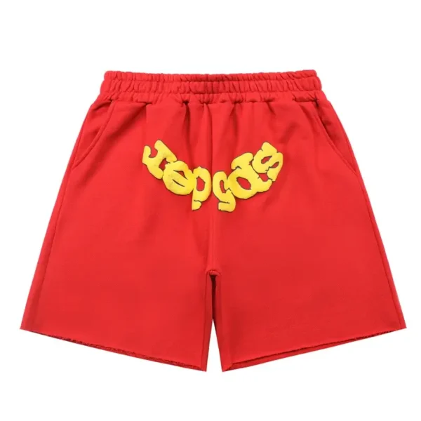 Sp5der OG Web Logo Sweatshort Red