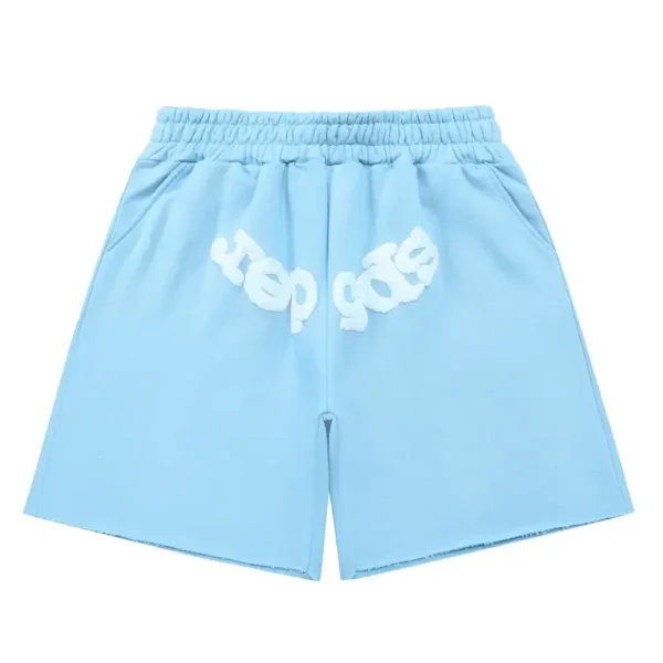 Sp5der OG Web Logo Sweatshort Sky Blue